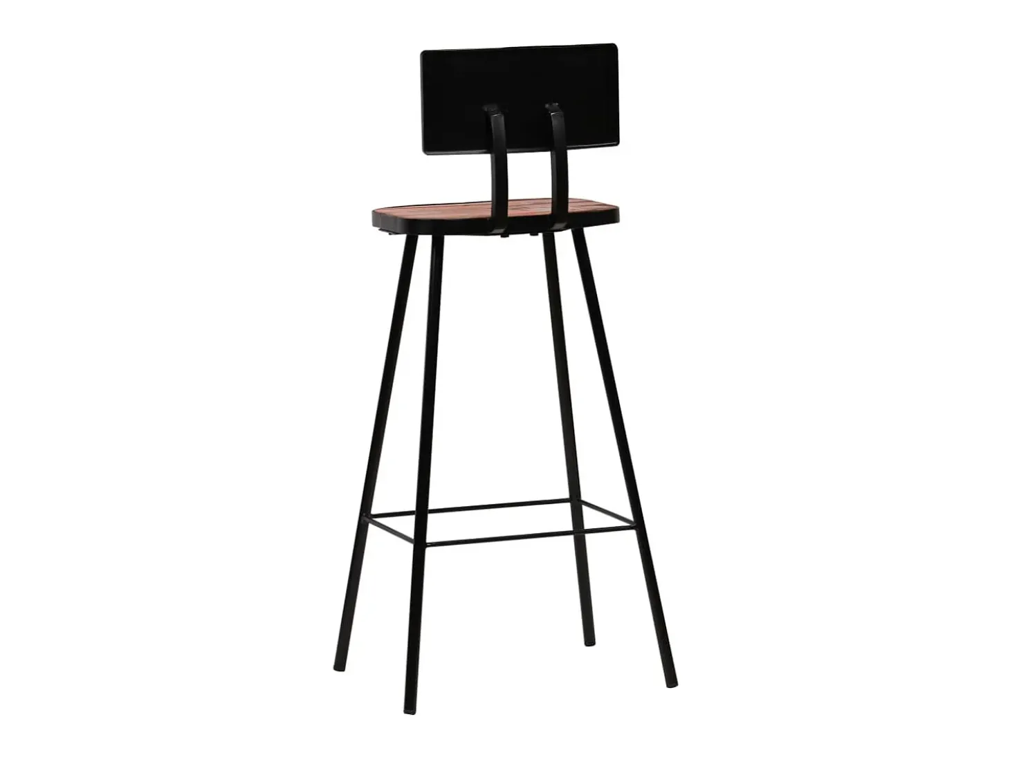 Taburetes de cocina 4 unidades madera maciza reciclada