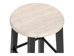 Taburetes de cocina 2 unidades MDF negros