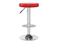 Taburetes de cocina 2 unidades cuero sintético rojo