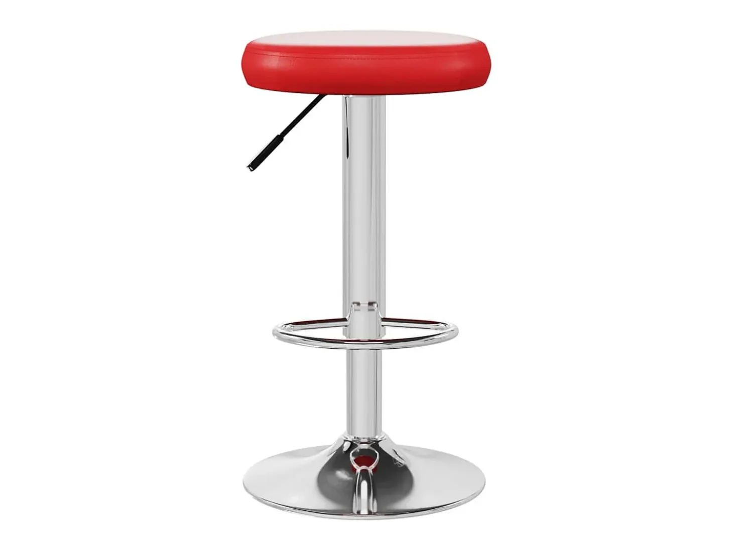 Taburetes de cocina 2 unidades cuero sintético rojo