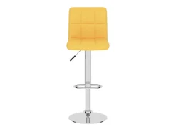 Taburetes de cocina 2 unidades tela amarillo mostaza