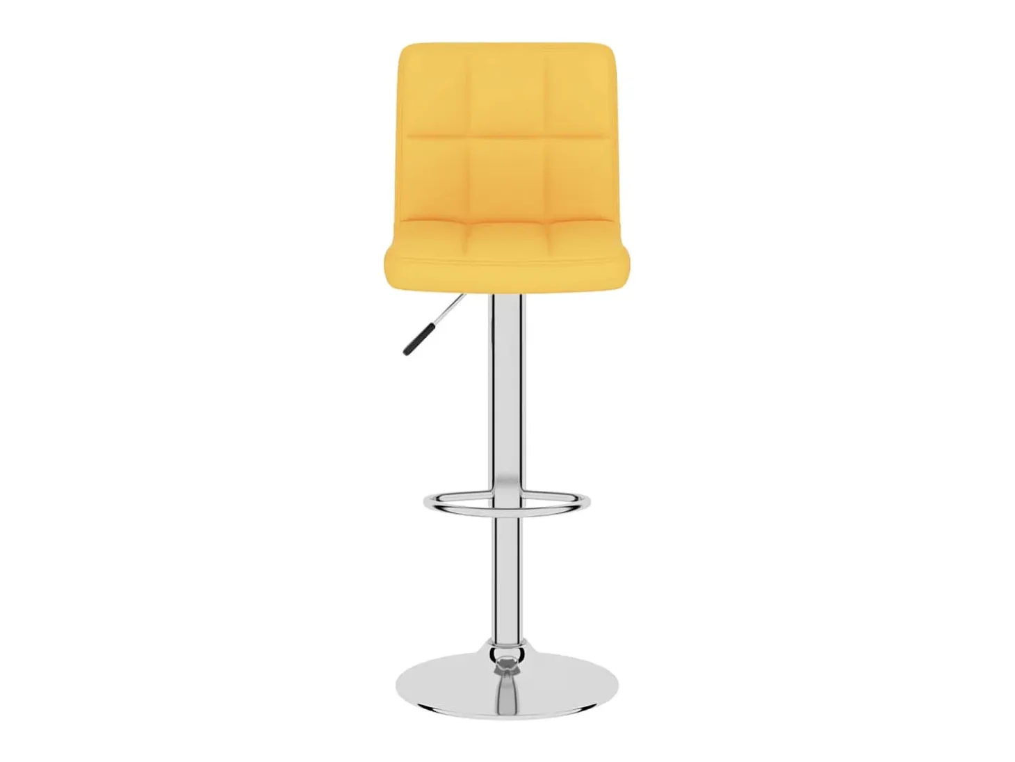 Taburetes de cocina 2 unidades tela amarillo mostaza