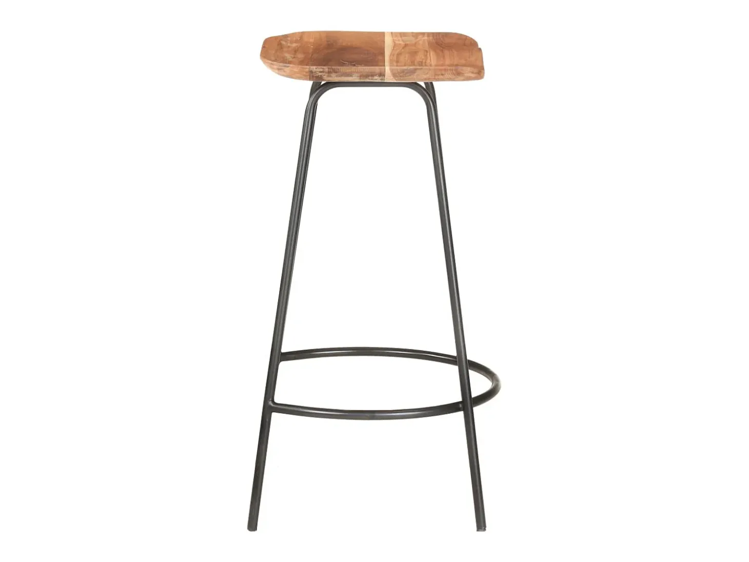 Taburetes de cocina 4 unidades madera maciza de acacia