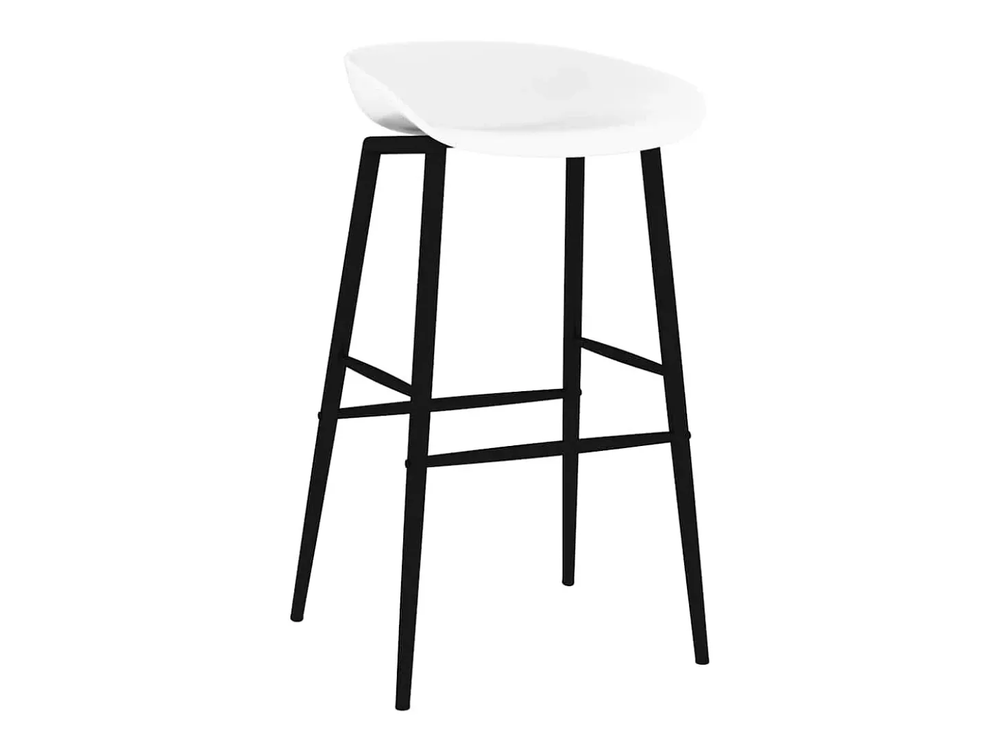 Taburetes de cocina 4 unidades blanco