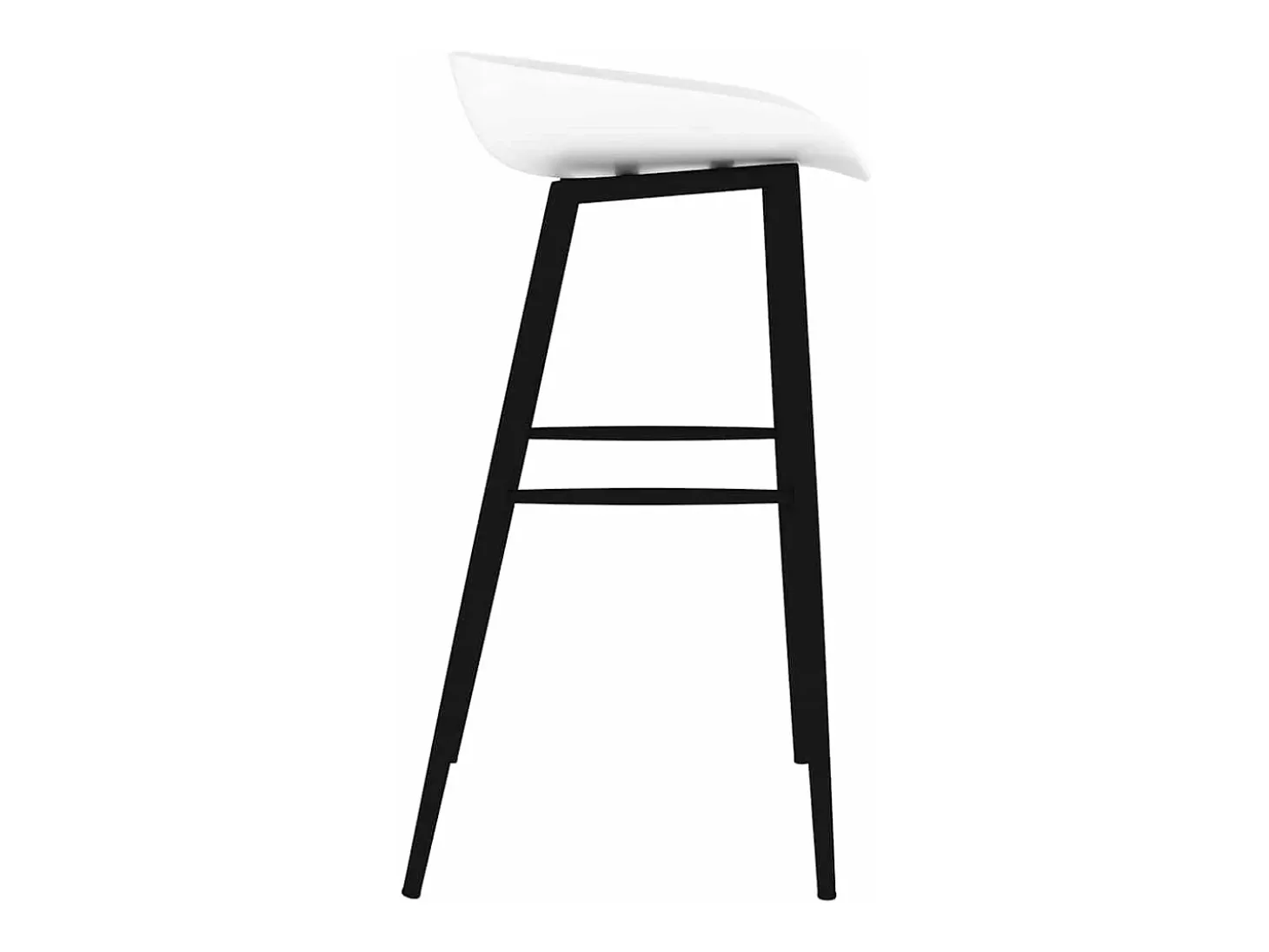 Taburetes de cocina 4 unidades blanco