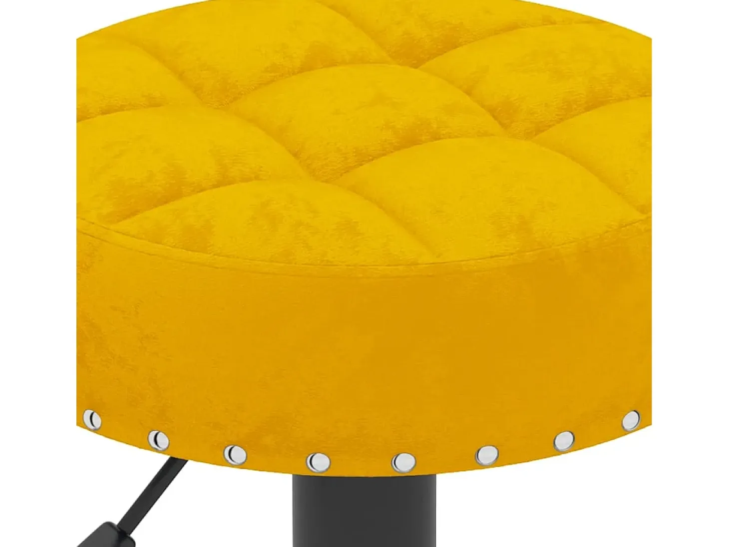 Taburetes de cocina 2 unidades terciopelo amarillo mostaza