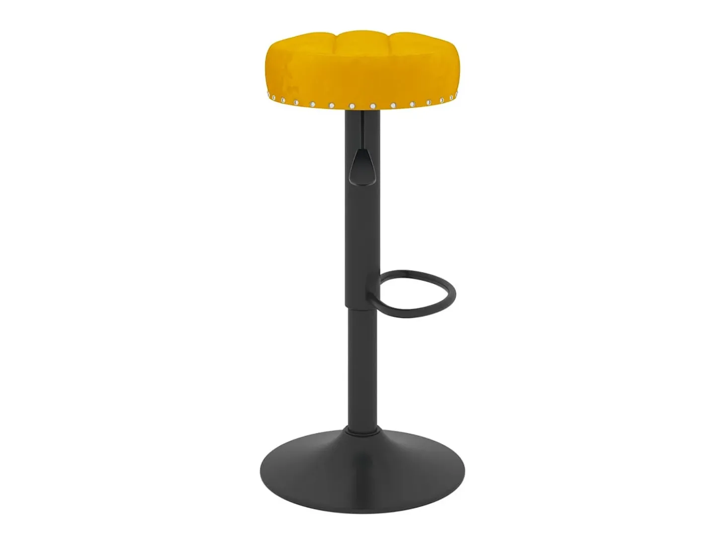 Taburetes de cocina 2 unidades terciopelo amarillo mostaza