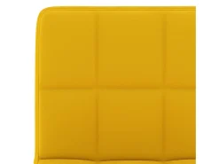 Taburetes de cocina 2 unidades terciopelo amarillo mostaza