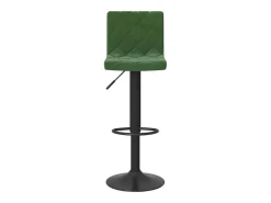 Taburetes de cocina 2 unidades terciopelo verde oscuro