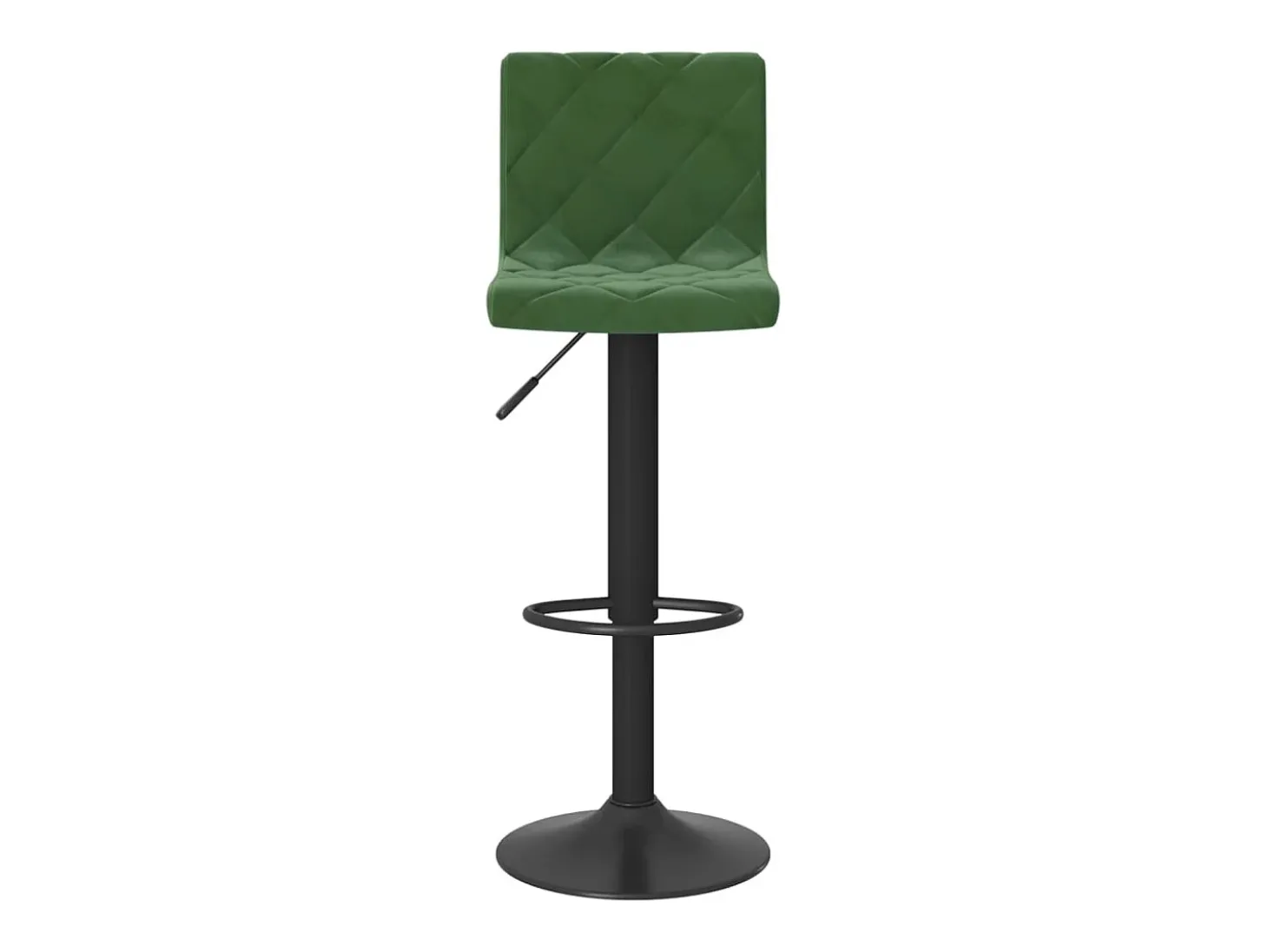 Taburetes de cocina 2 unidades terciopelo verde oscuro