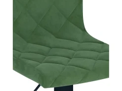Taburetes de cocina 2 unidades terciopelo verde oscuro