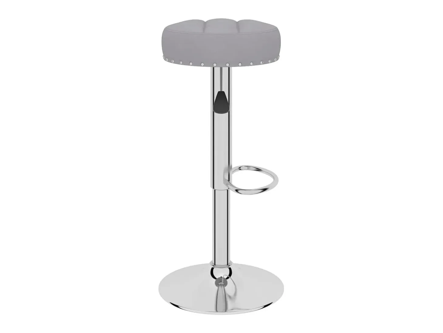 Taburetes de cocina 2 unidades tela gris