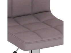 Taburetes de cocina 2 unidades tela gris taupe