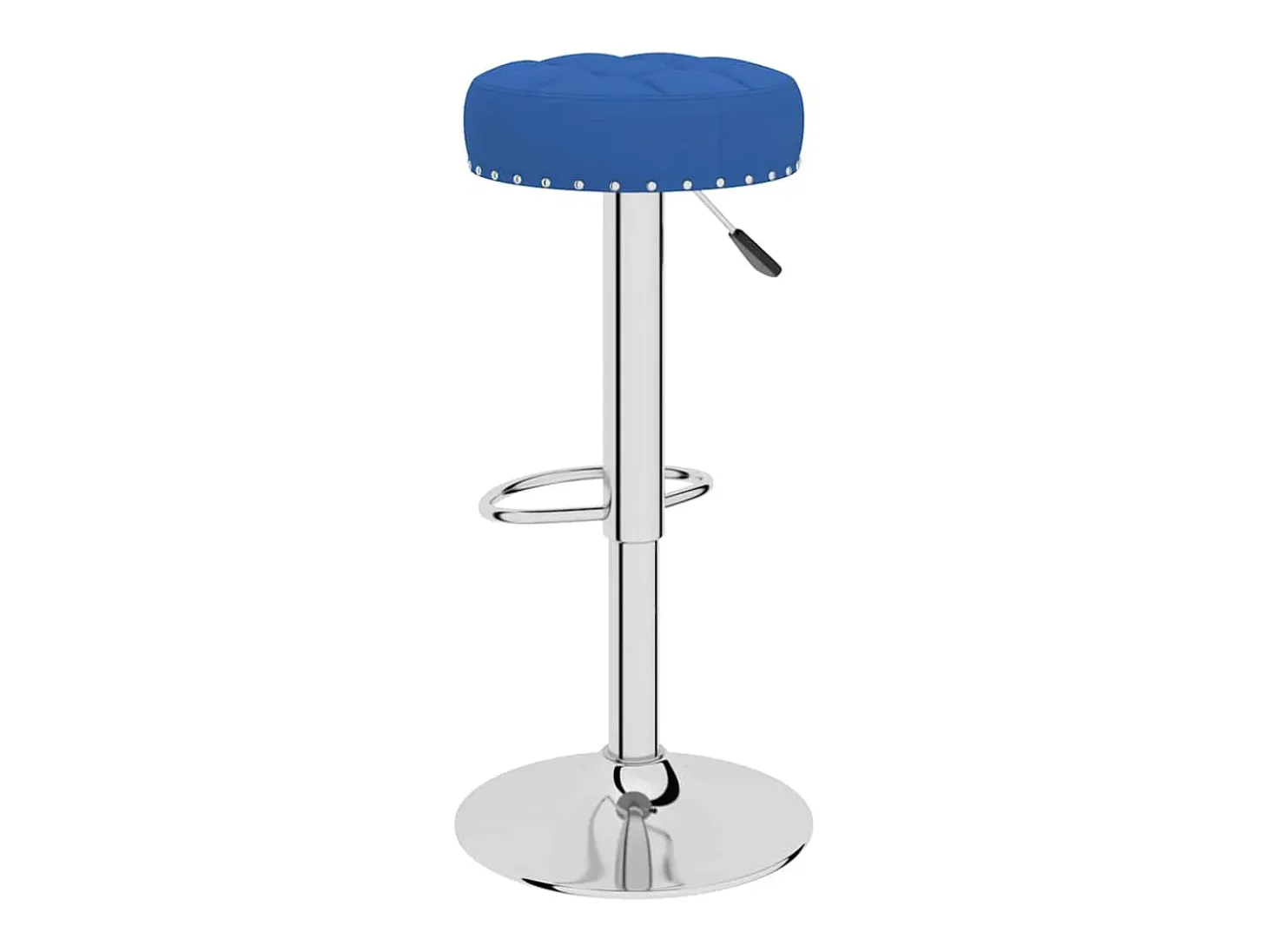 Taburetes de cocina 2 unidades tela azul