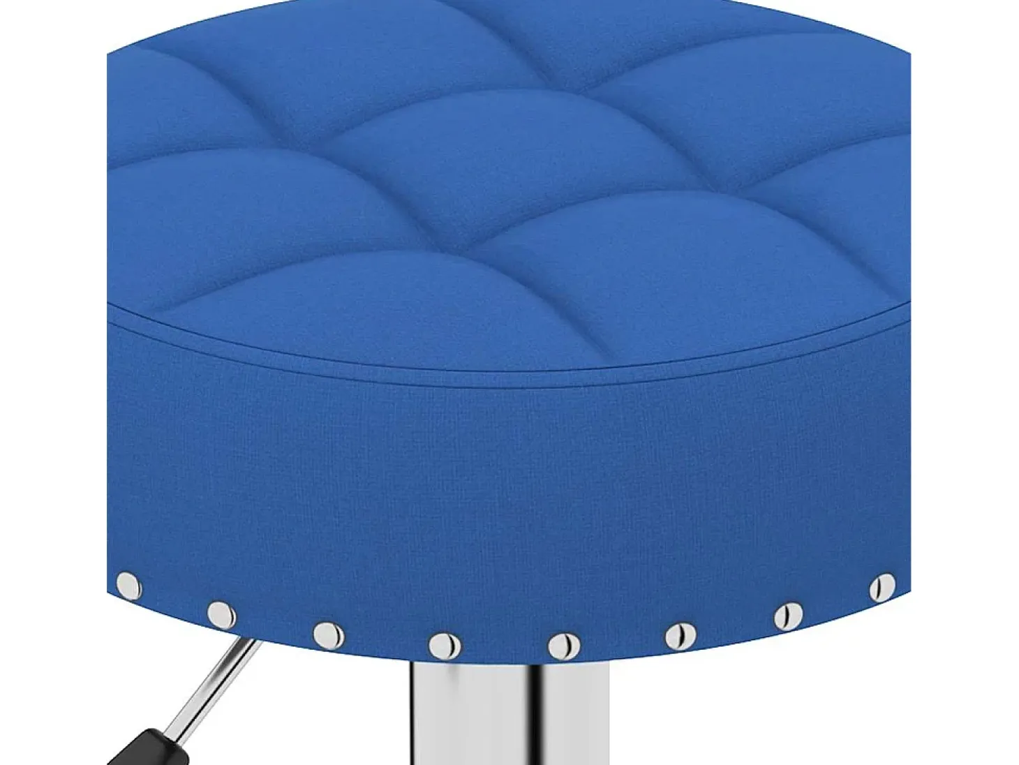 Taburetes de cocina 2 unidades tela azul
