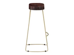 Taburetes de cocina gavin 2 unidades madera maciza de mango