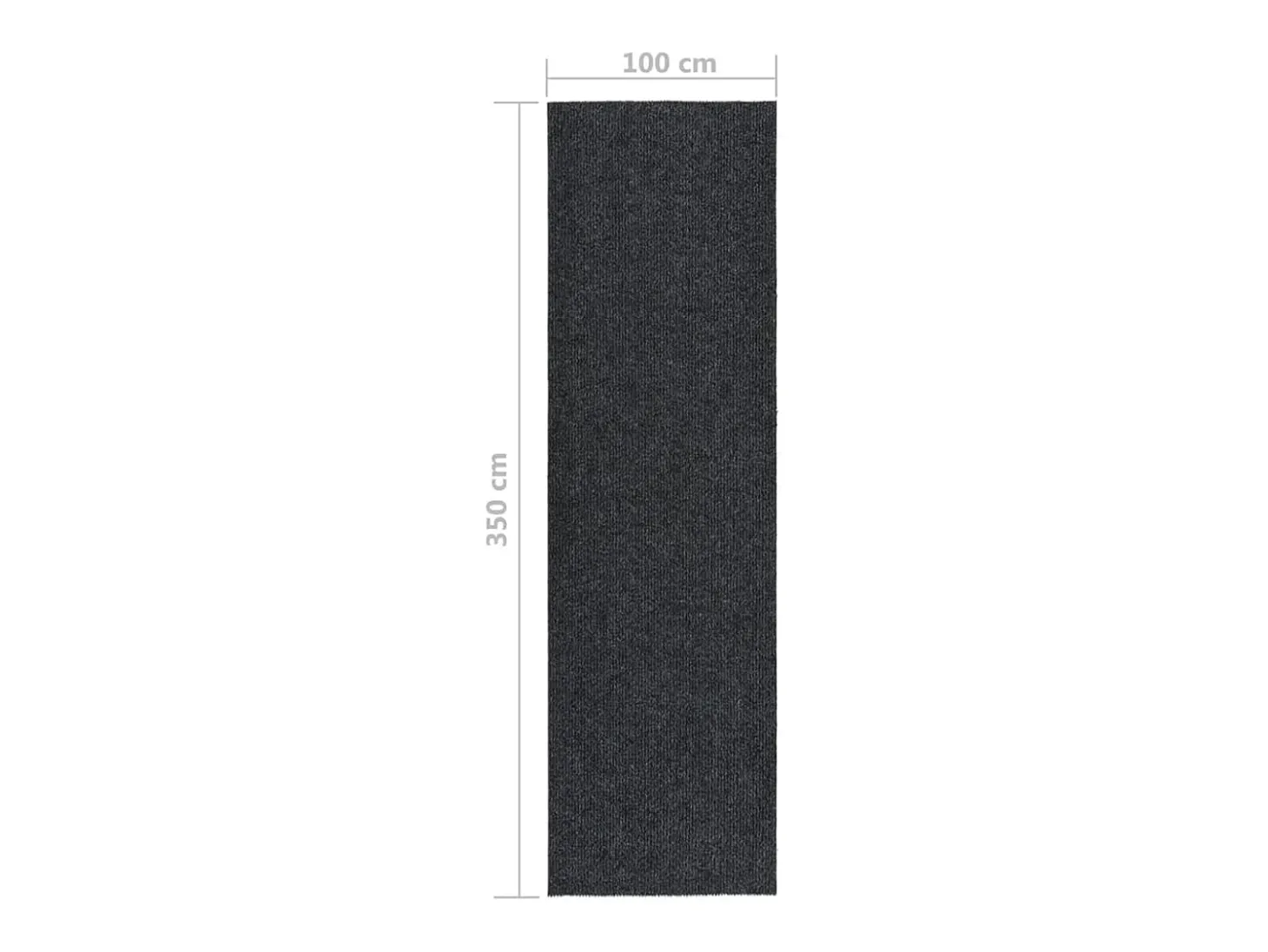 Tapiz 100x350 cm Antracita