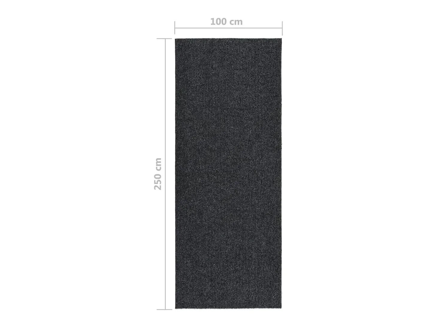 Tapiz 100x250 cm Antracita