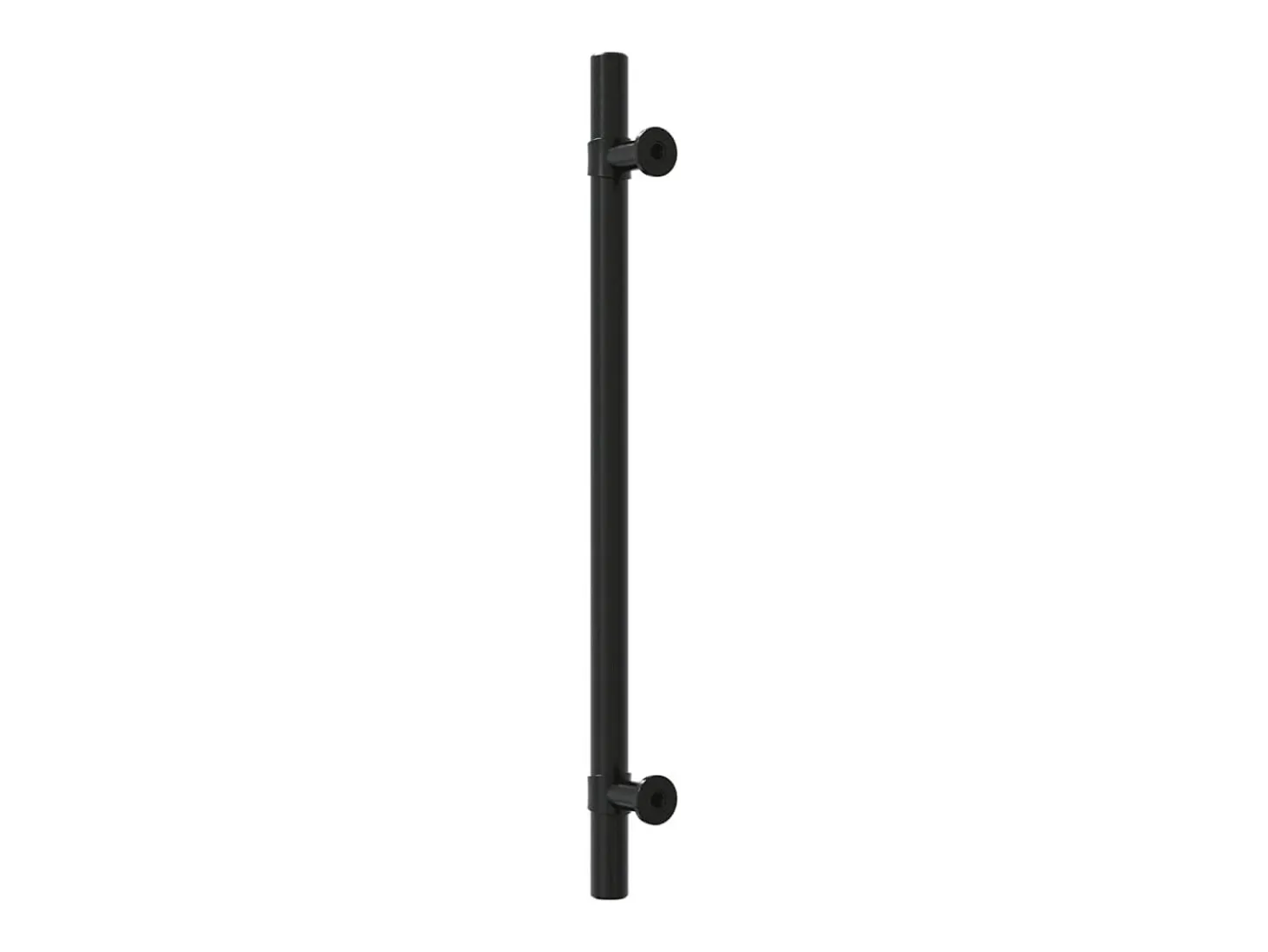 Tiradores para armarios 10 uds acero inoxidable negro 192 mm