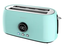 Tostador Cecotec ClassicToast 15000 Extra Double 1500W 4 rebanadas pantalla digital azul