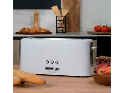 Tostador Cecotec Toast&Taste 10000 Extra 980W ranura extra ancha blanco