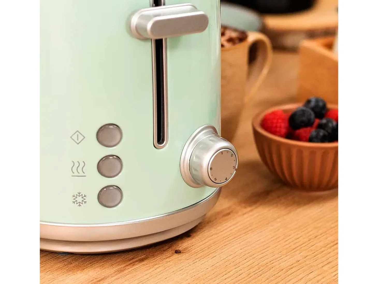 Tostador Cecotec Toast&Taste 1000 Retro Double 980W diseño retro verde