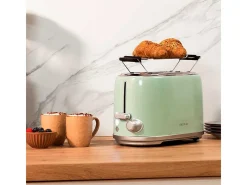 Tostador Cecotec Toast&Taste 1000 Retro Double 980W diseño retro verde