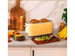 Tostador Cecotec Toast&Taste 1600 Retro Double 980W diseño retro beige