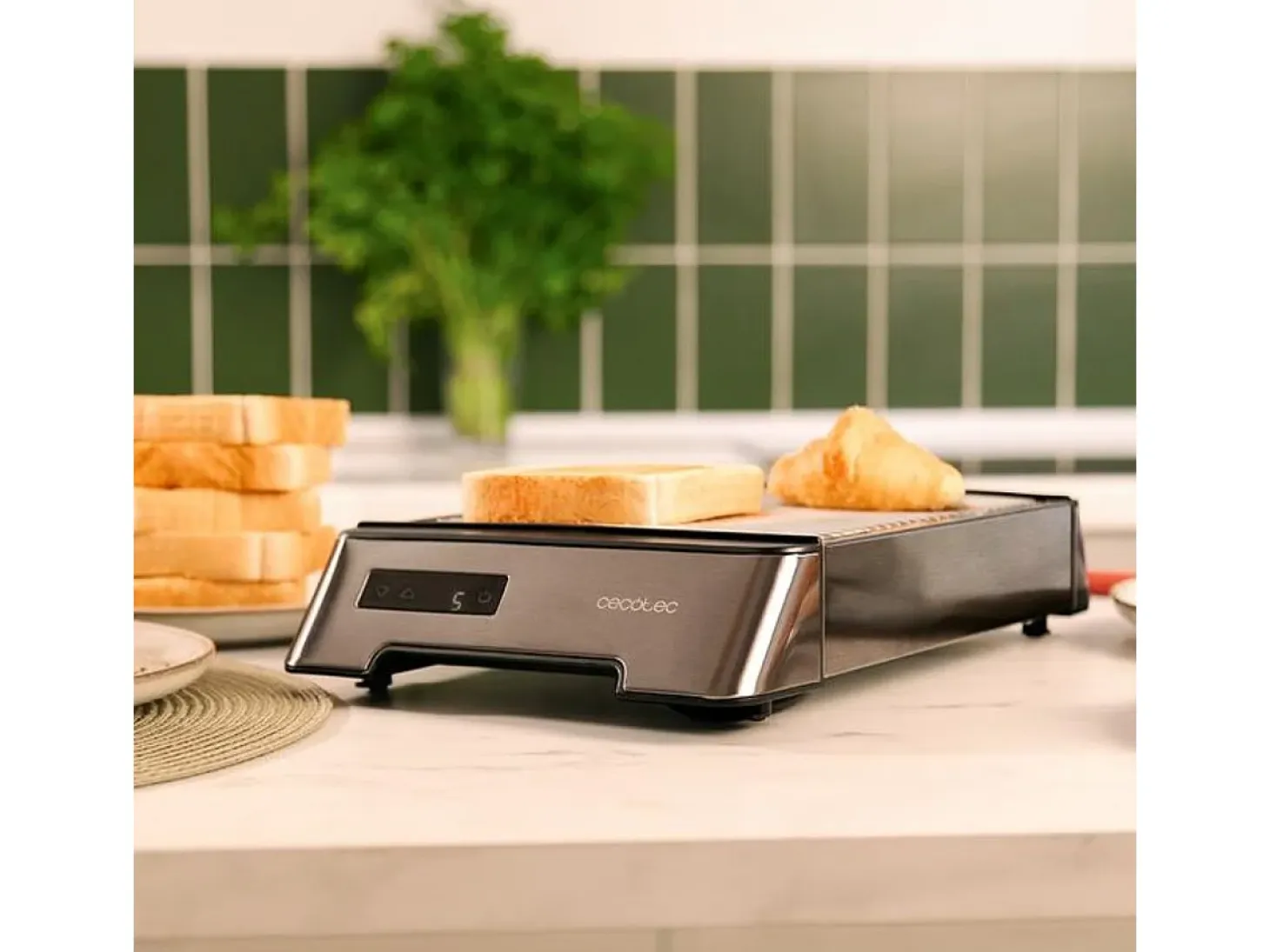 Tostador horizontal Cecotec NiceSlice Touch 1000W control táctil