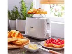 Tostador Philips HD2581/00 800W con rejilla para bollería blanco