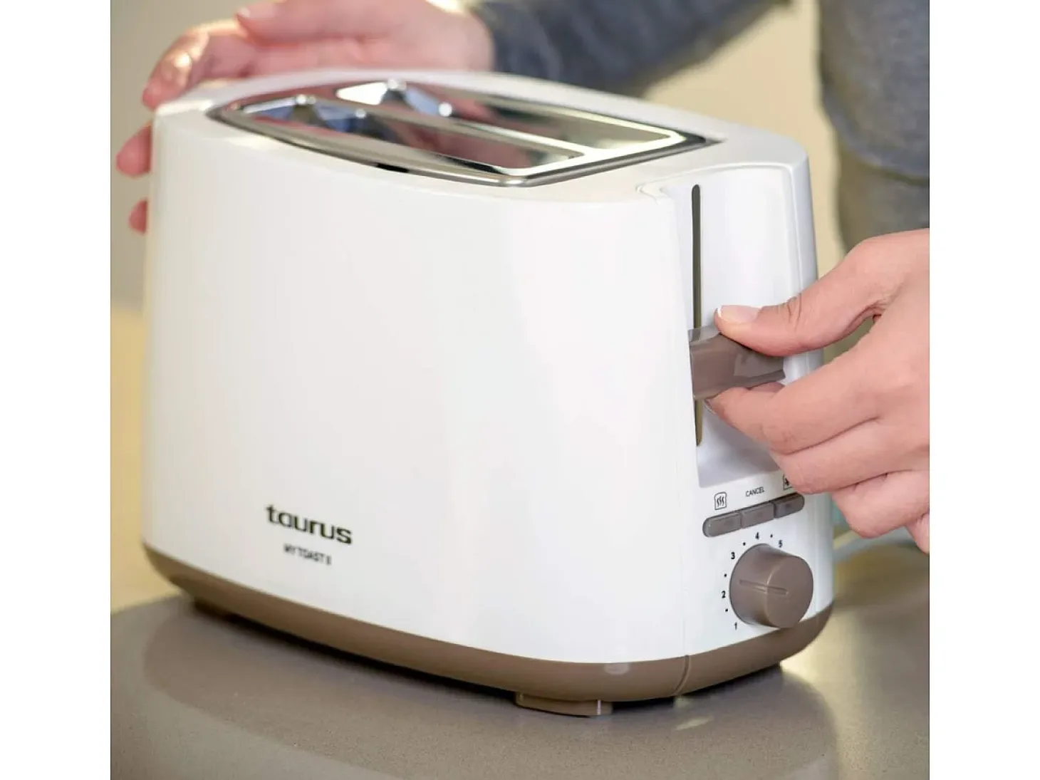 Tostador Taurus My Toast II 750W 2 ranuras 7 niveles blanco