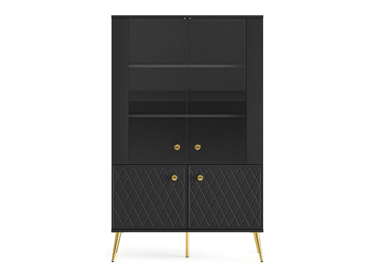 Vajillero 4 puertas Manoé Negro