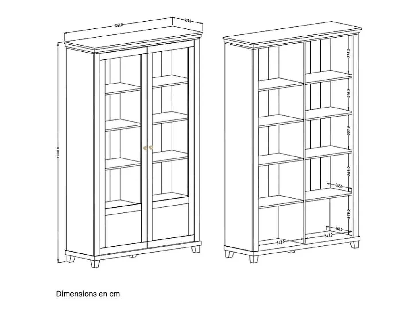 Vajillero 2 puertas Martin Verde y Madera