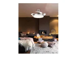 Ventilador Dc Bayomo L Dorado Led Con Memoria De Color