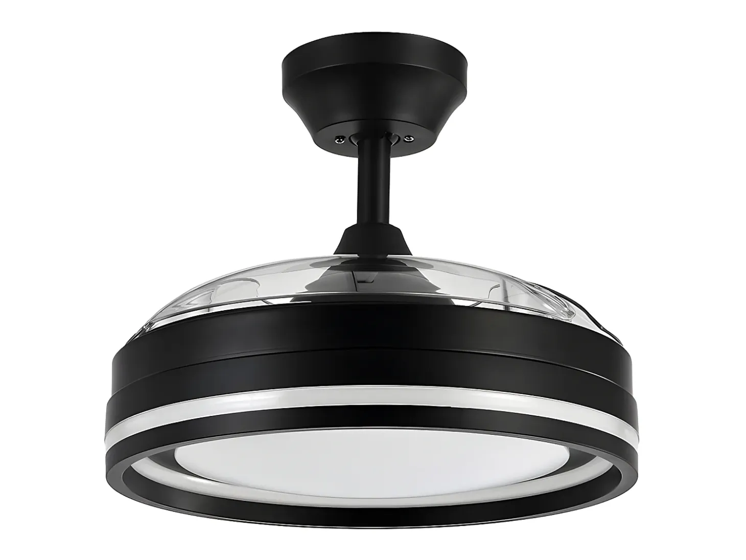 Ventilador Dc Cerrato Negro Led 3 Temperaturas Con Memoria