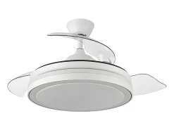 Ventilador Dc Esparta L Blanco Led 3 Temperaturas Y Control Remoto