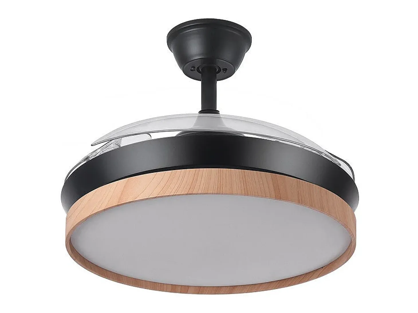 Ventilador Dc Evros S Negro Led Integrado Cct Regulable