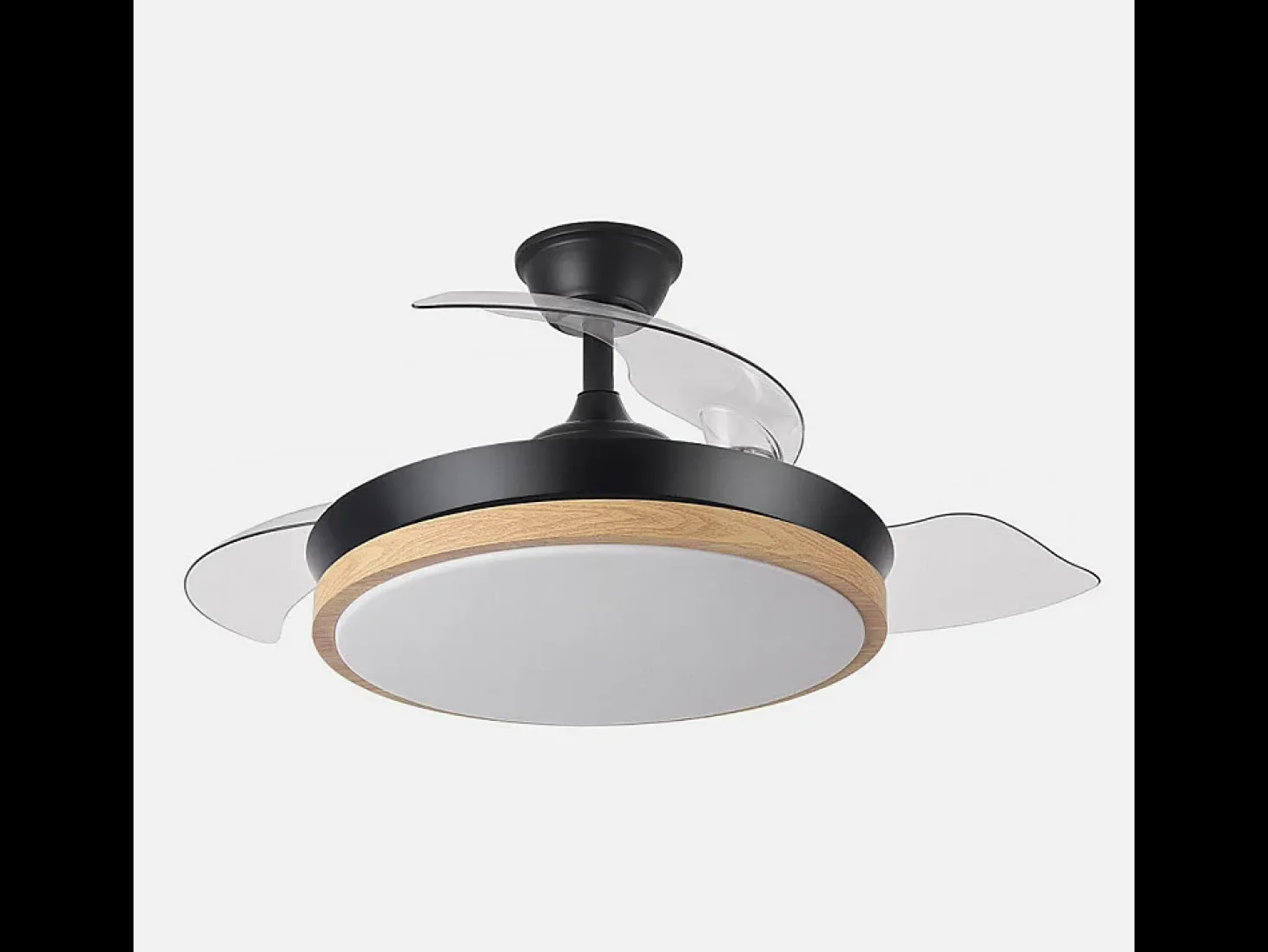 Ventilador Dc Evros S Negro Led Integrado Cct Regulable