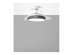 Ventilador Dc Moda Blanco Gris Mando Distancia Funcion Inversa