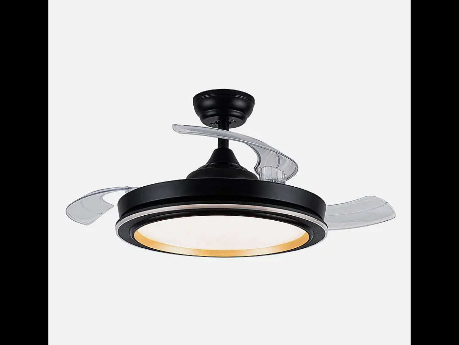 Ventilador Dc Picolo Negro Led Con Mando A Distancia Y Cct