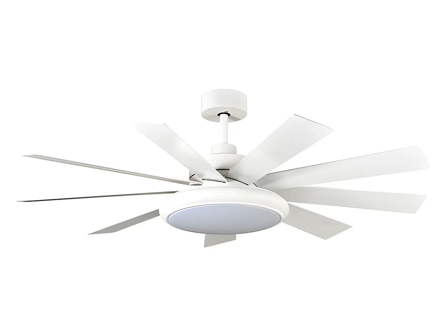 Ventilador Dc Pireo Blanco 9 Aspas Led Cct Regulable