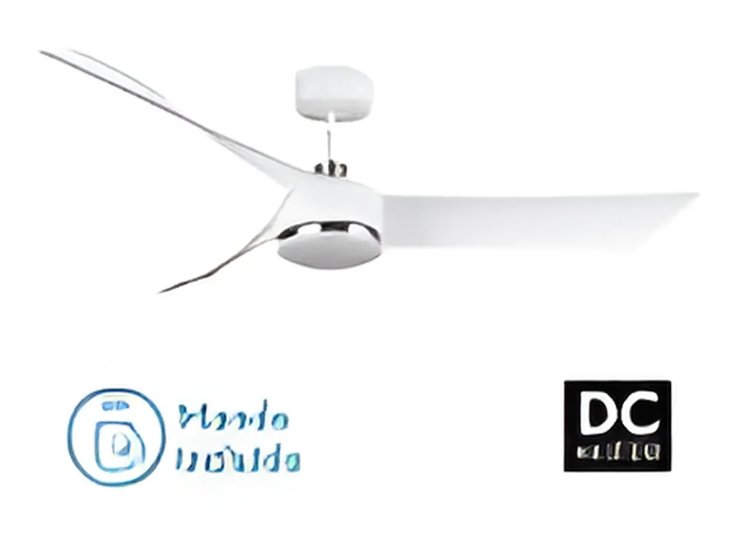 Ventilador Dc Tempel Blanco Led Cct Regulable Con Inverter