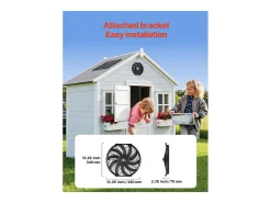 Ventilador de Extracción de Ático SucceBuy, Ventilador Axial, 30,5 cm, 36,8 m³/min con Termostato Ajustable
