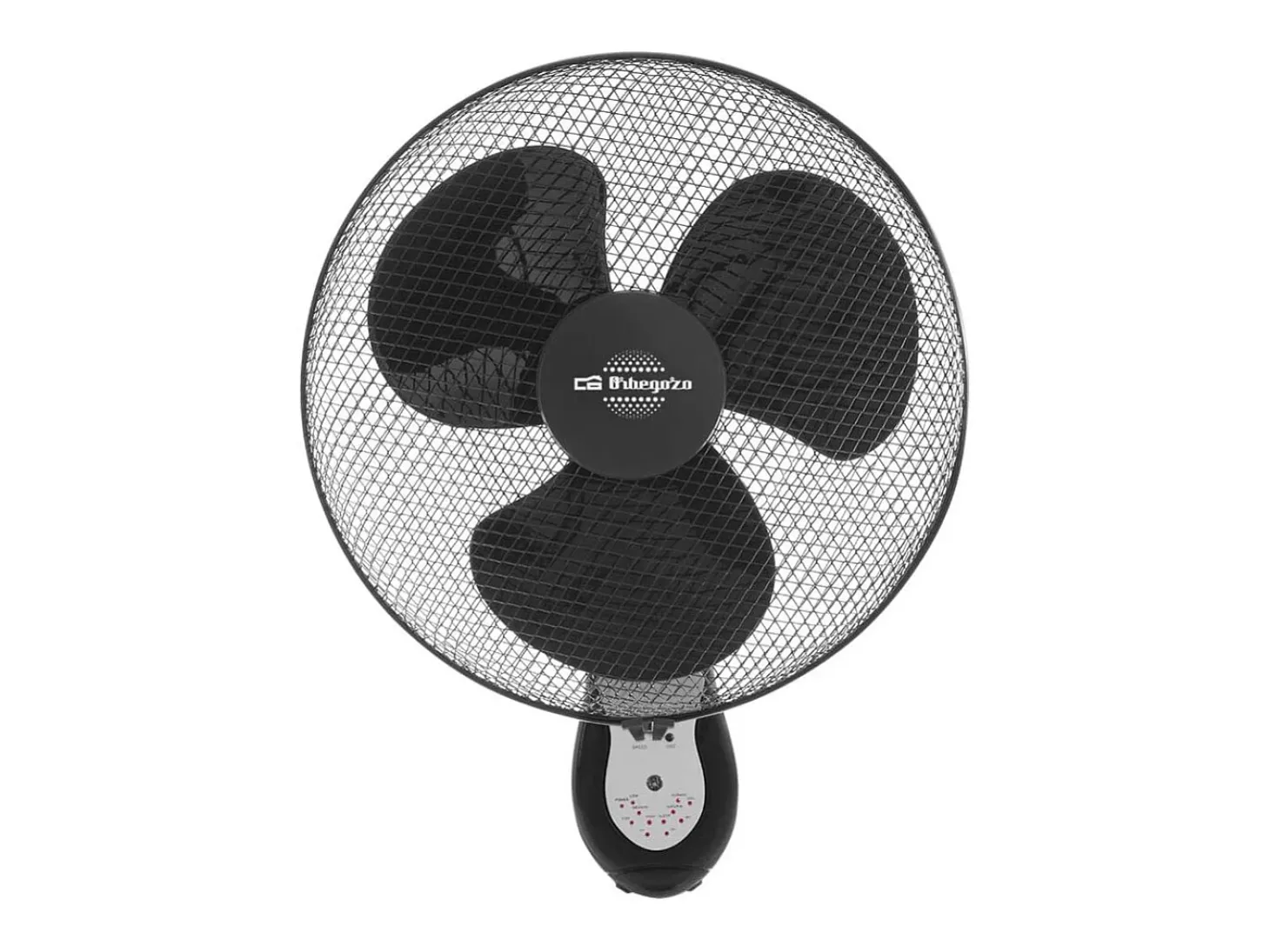Ventilador de pared Orbegozo WF 0243 40W 3 aspas mando a distancia negro Ø40 cm