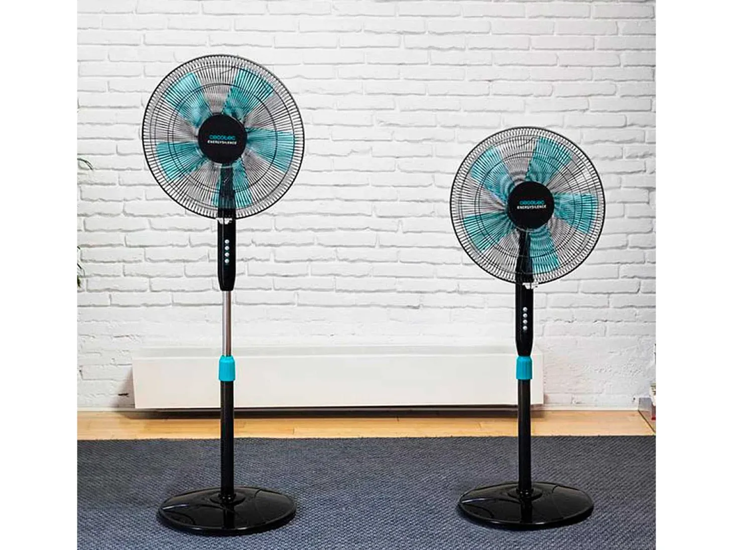 Ventilador de pie Cecotec EnergySilence 510 40W 5 aspas negro 110-130 cm