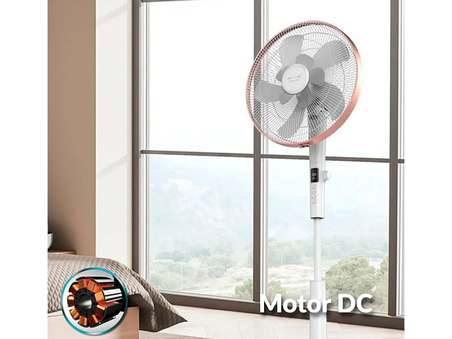 Ventilador de pie Cecotec EnergySilence 1030 SmartExtreme 28W 10 aspas blanco