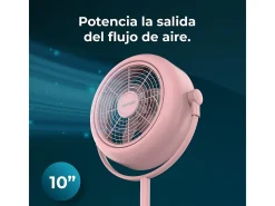 Ventilador de pie Cecotec EnergySilence 250 ClassicStyle 25W 3 aspas 2 velocidades rosa