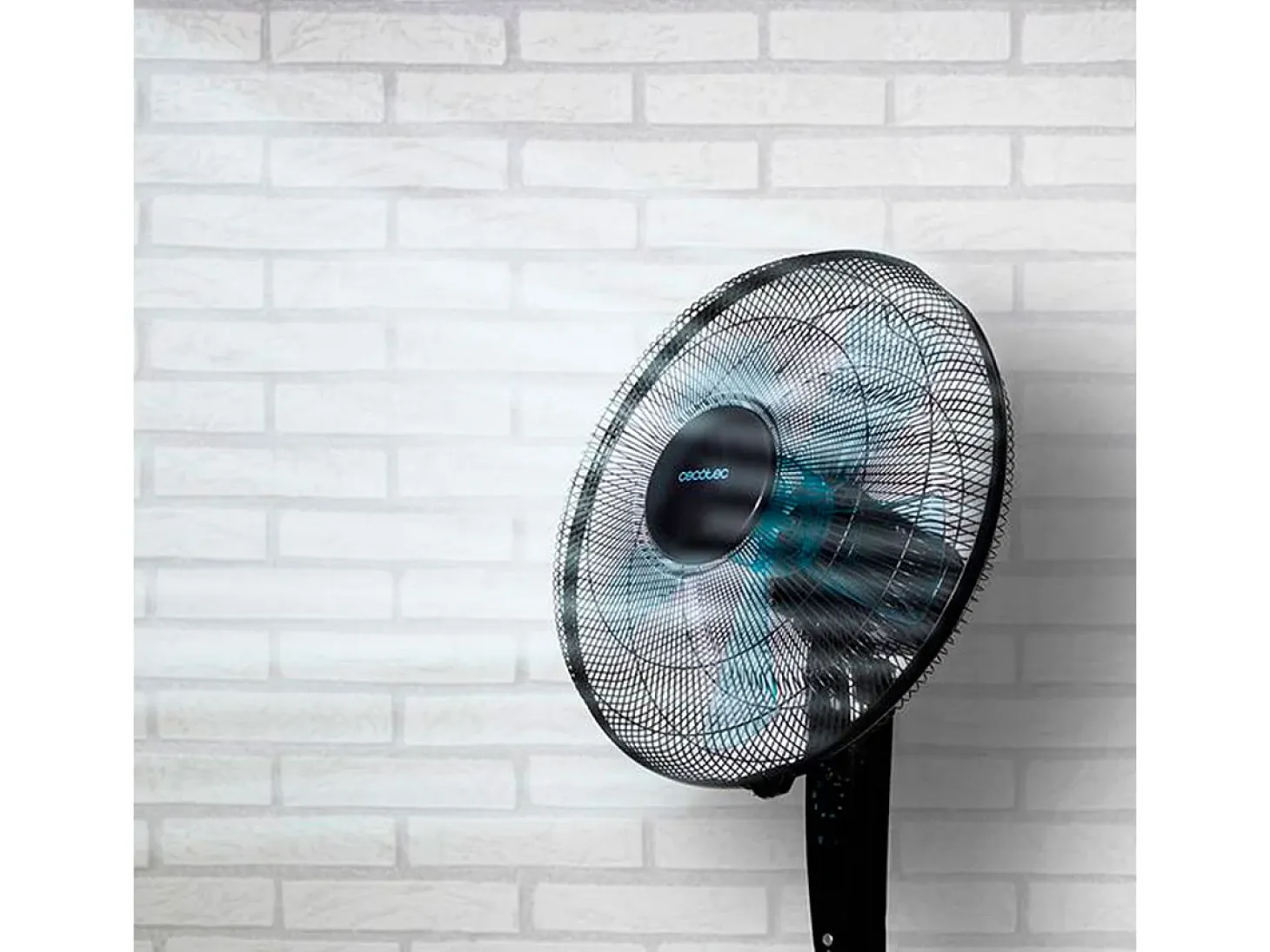 Ventilador de pie Cecotec EnergySilence 530 Power Connected 50W 5 aspas negro 110-130 cm