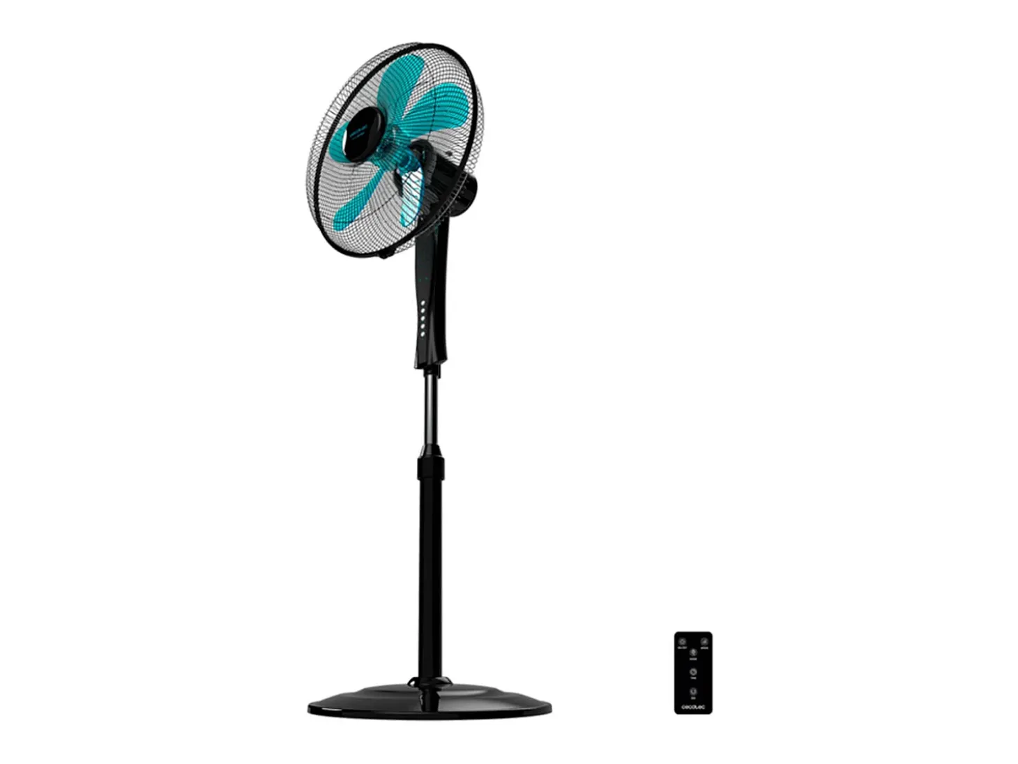 Ventilador de pie Cecotec EnergySilence 530 Power Connected 50W 5 aspas negro 110-130 cm