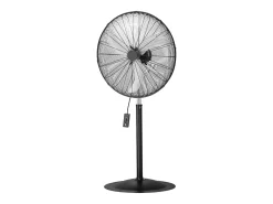 Ventilador de Pie Industrial SucceBuy, 3 Velocidades, 76 cm, Oscilante y Altura Ajustable